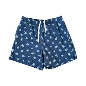 Ralph Lauren Polo Sport Men's Swim Shorts w/ Built-In Brief Size S Blue Starfish
